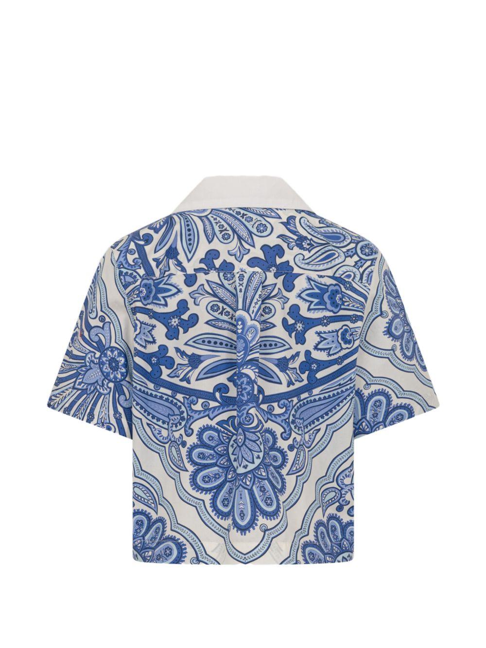 Camicia per bambino ETRO KIDS bianca con stampa paisley GY5P41 P0587 101CE ETRO KIDS