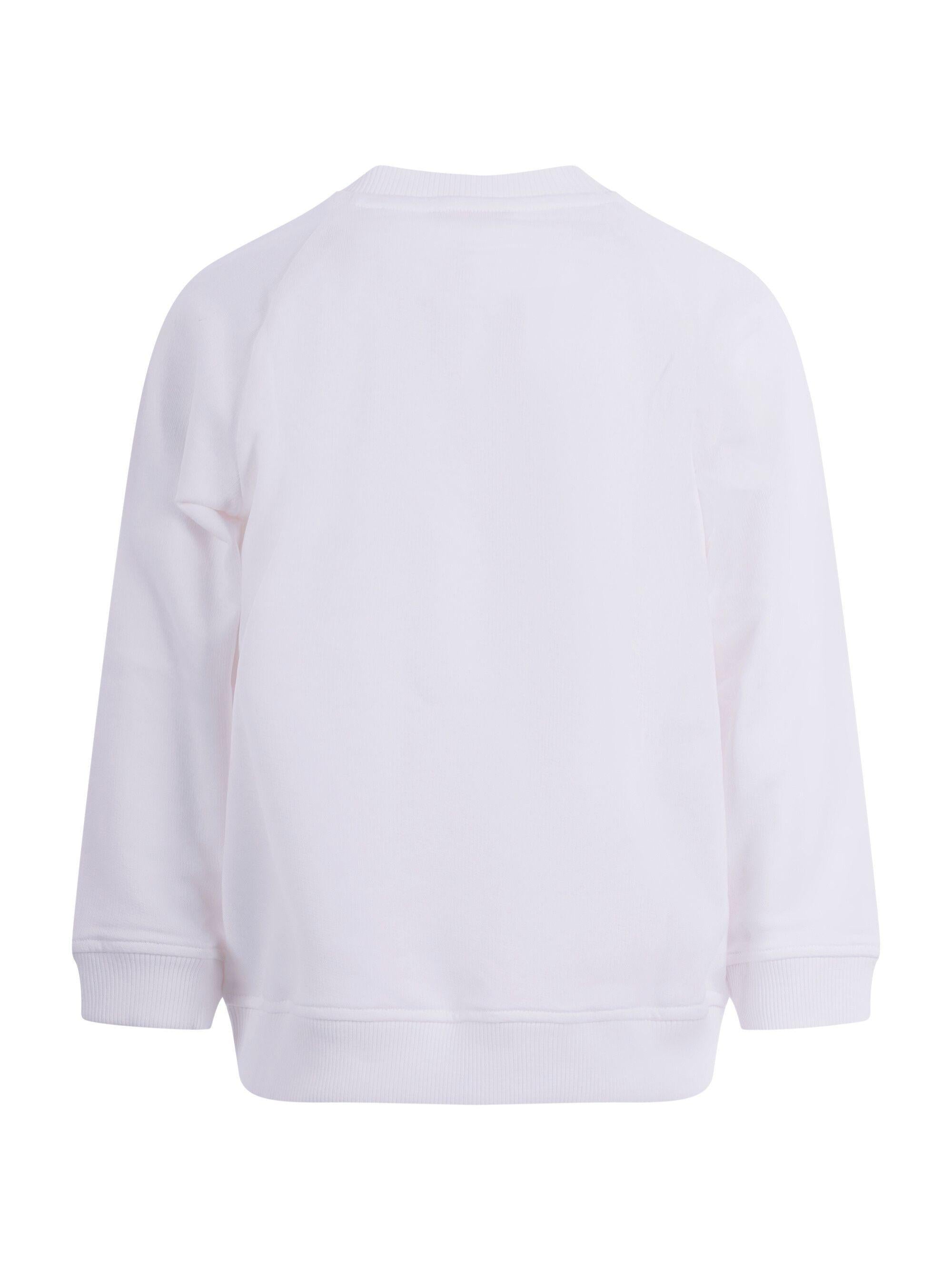 Felpa per bambino Stella McCartney Kids bianca con stampa pallina da tennis TY4Q60 Z0499 101 STELLA McCARTNEY KIDS