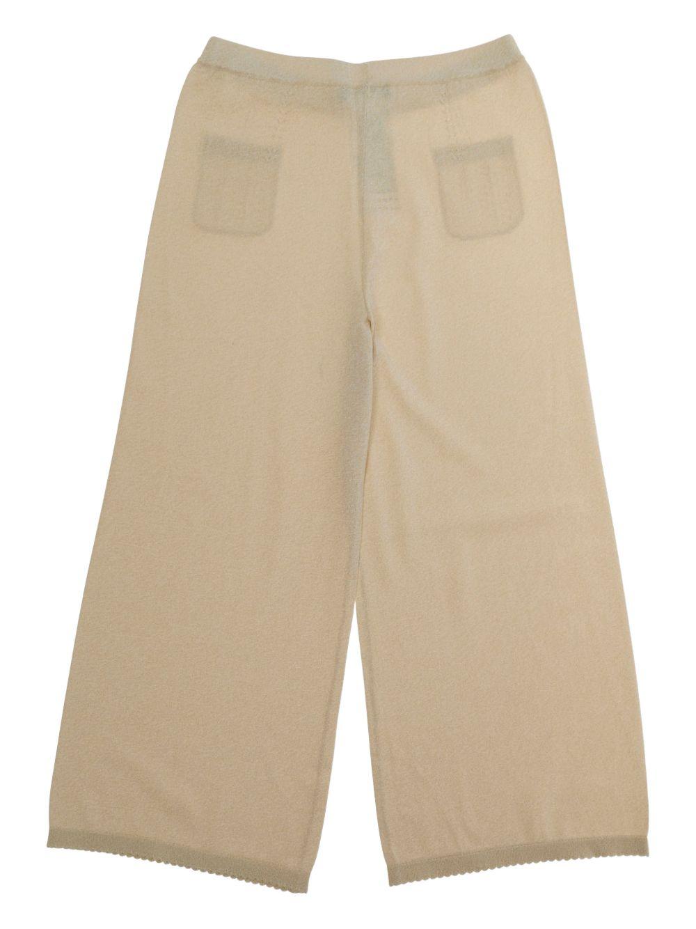 Pantaloni per bambina Emporio Armani Kids beige con due tasche posteriori EG000781 AF22791 U0007 EMPORIO ARMANI KIDS