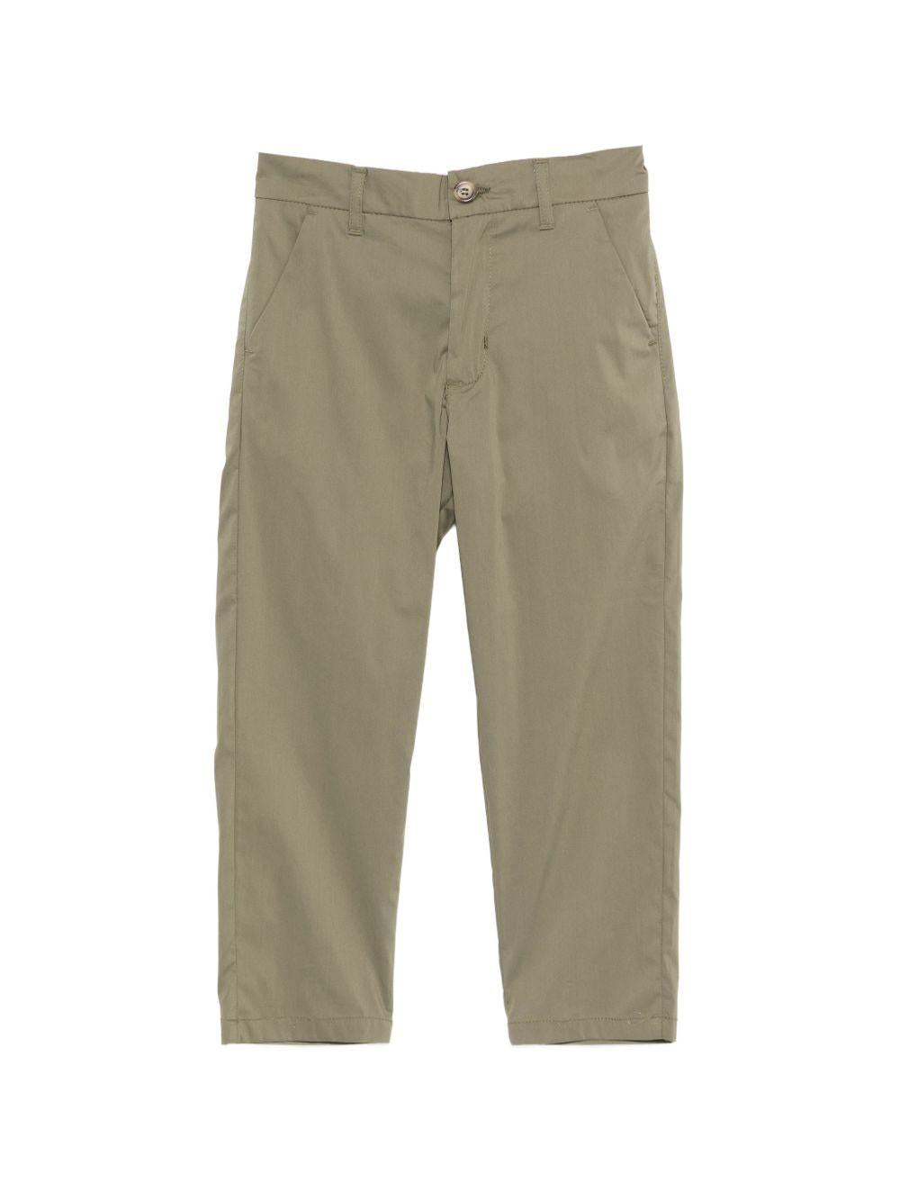 Pantaloni per bambino Paolo Pecora Kids verde con bottoni PP4314 OLIVA PAOLO PECORA KIDS