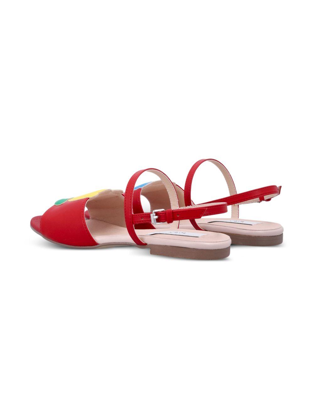 Sandali per bambina Stella McCartney Kids rossi con punta aperta TY0C36 Z3609 426 STELLA McCARTNEY KIDS