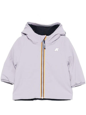 K-Way Kids purple Jacques jacket for baby girls with padded design