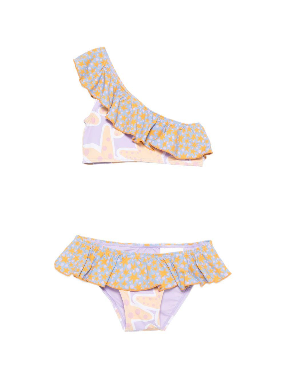 Bikini per bambina Stella McCartney Kids multicolore con stampa grafica stelle marine all-over TYCA75 Z3514 539MC STELLA McCARTNEY KIDS