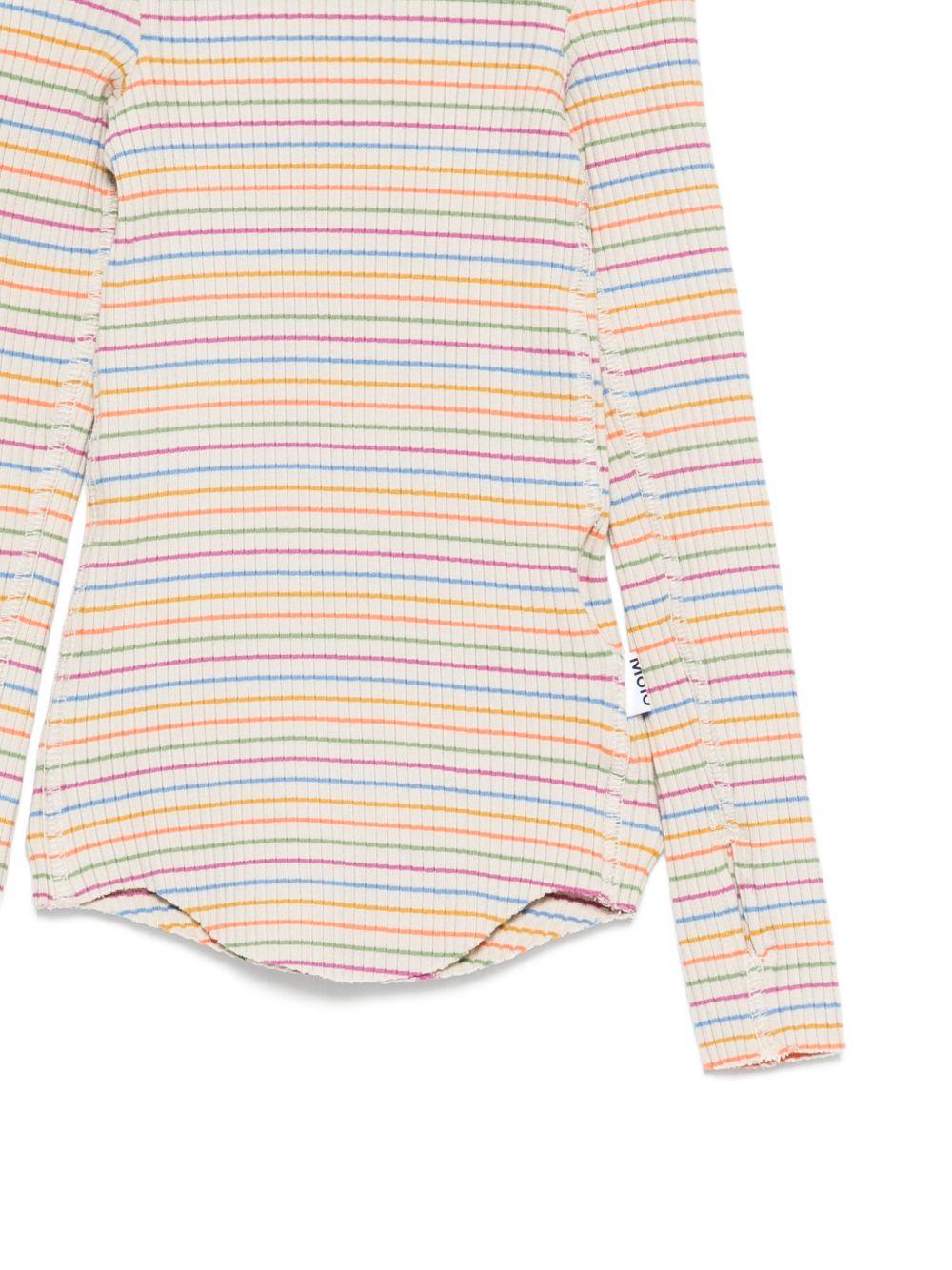 T-shirt Rochelle per bambina Molo multicolor con design a righe 2S26A406 9485 MOLO