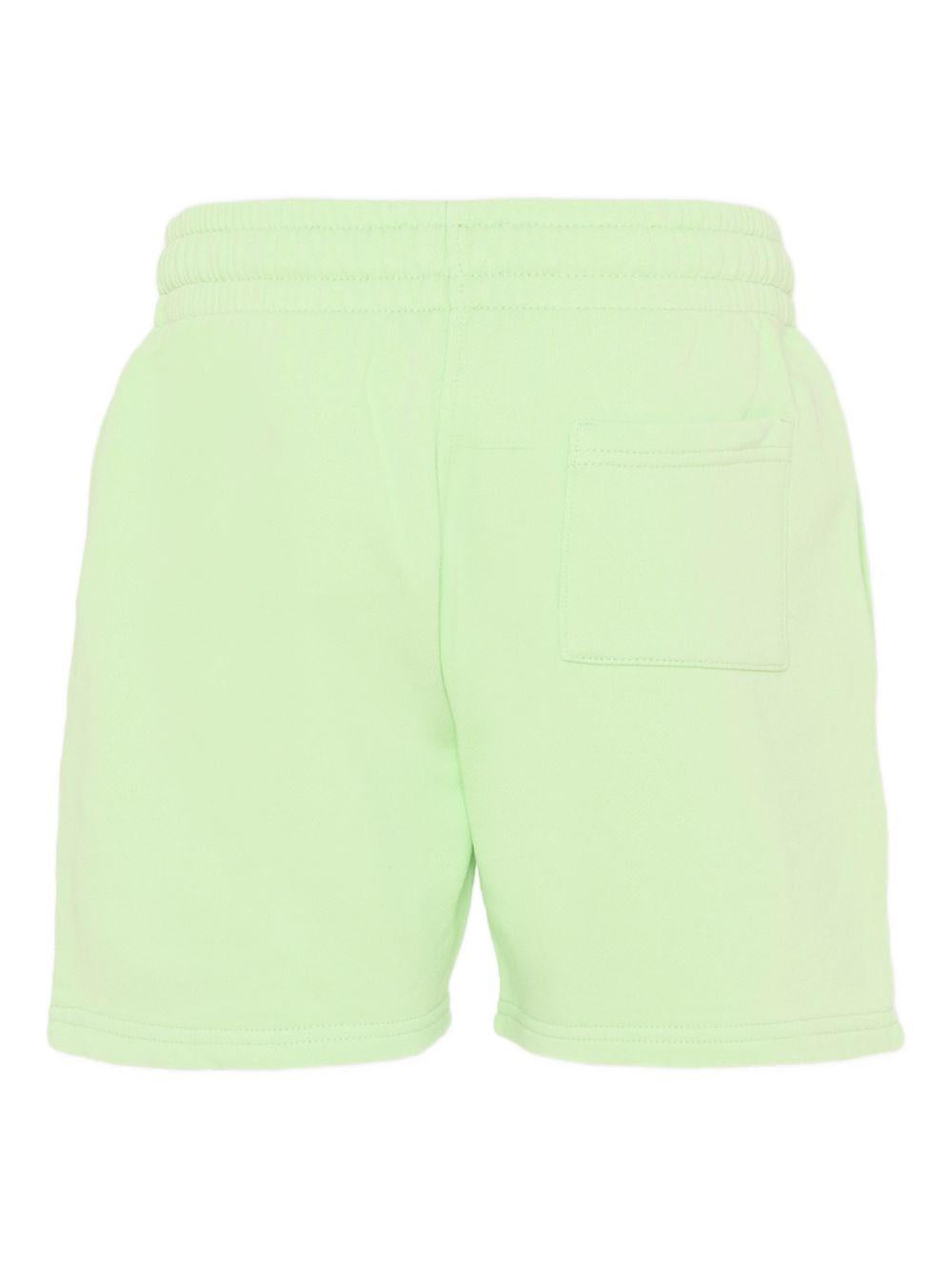 Shorts per bambino Casablanca Kids verde con stampa logo KSP26JTR26601 INNOCENCE TRIANGLE CASABLANCA KIDS