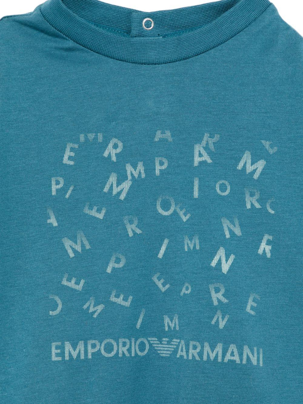 Set di tre t-shirt per neonato Emporio Armani Kids multicolor con diverse fantasie EB001324 AF14503 MB005 EMPORIO ARMANI KIDS