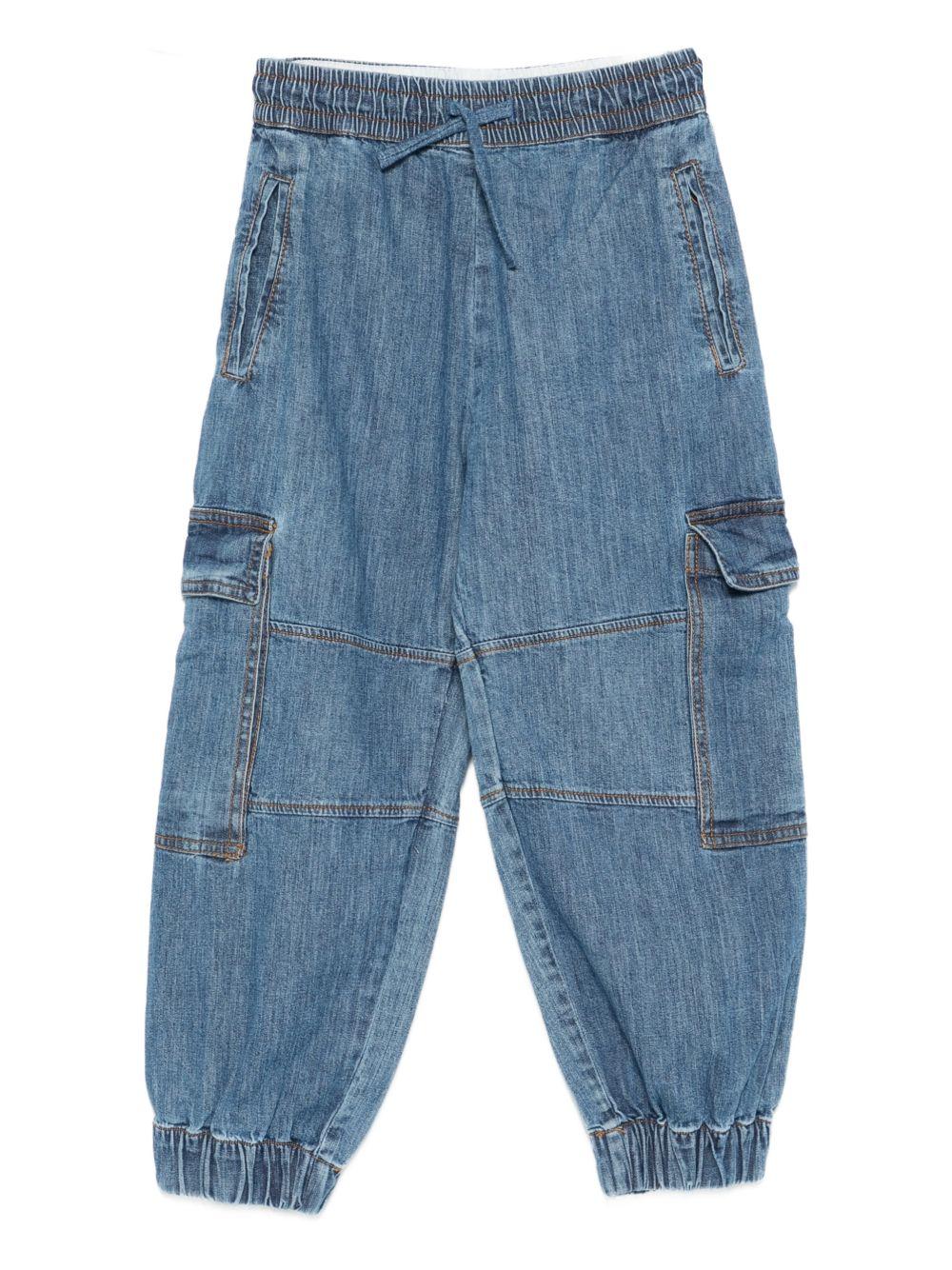 Pantaloni per bambino Molo denim con vita elasticizzata 2S26I107 2192 MOLO