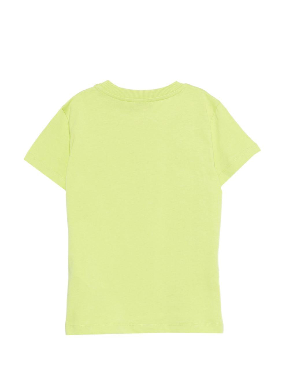 T-shirt per bambini Moschino Kids verde con stampa Teddy Bear HWM058LAA01 30355 MOSCHINO KIDS