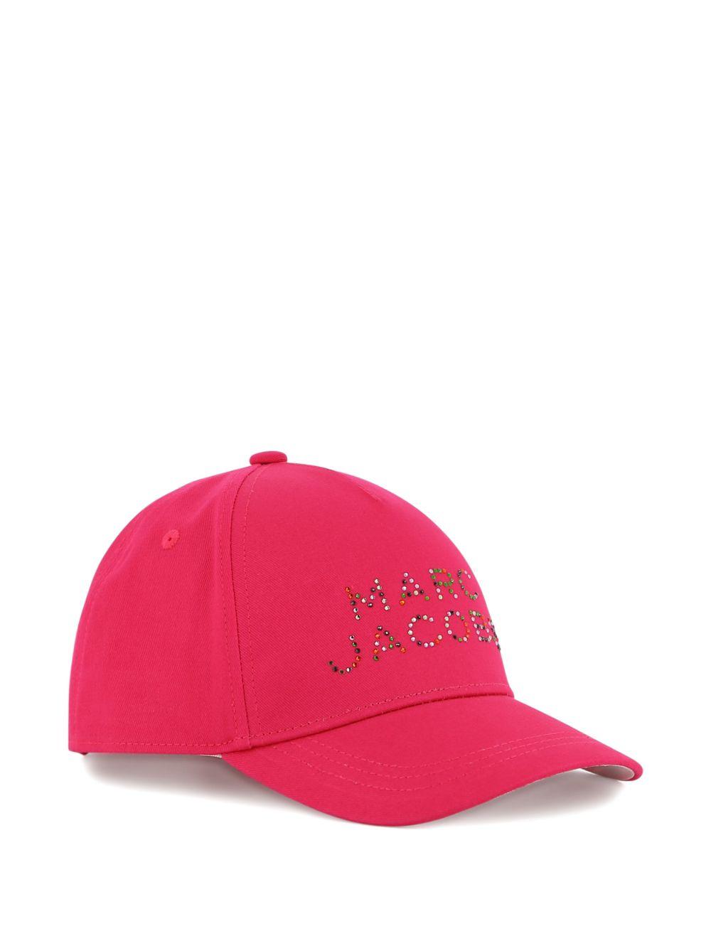 Cappello da baseball The Marc Jacobs Kids fucsia con logo sul davanti W60838 437 THE MARC JACOBS KIDS