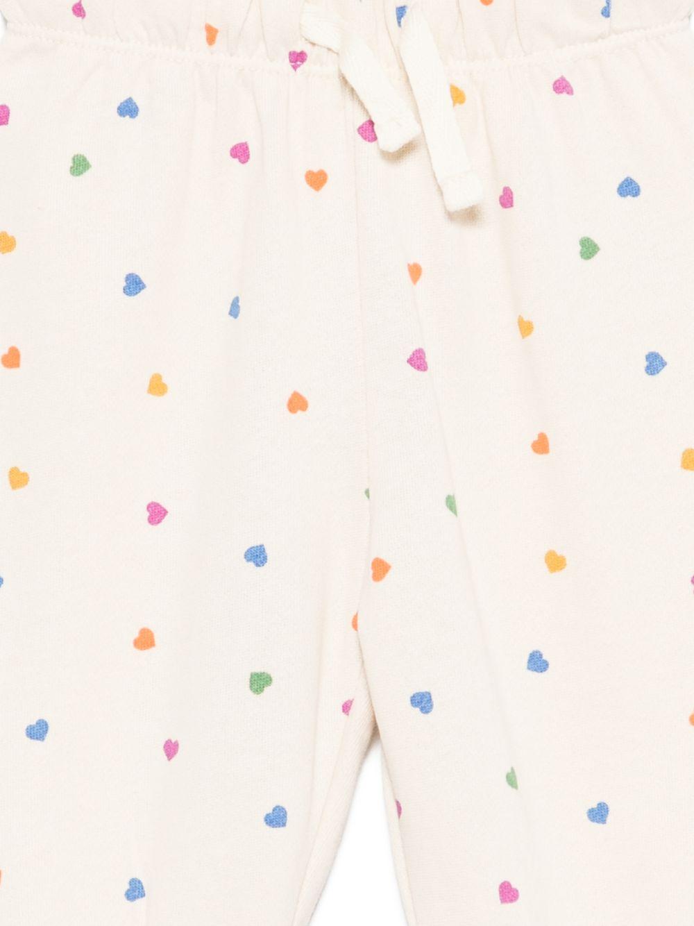 Pantaloni Selena per neonata Molo rosa con stampa a cuori 6S26I205 9537 MOLO