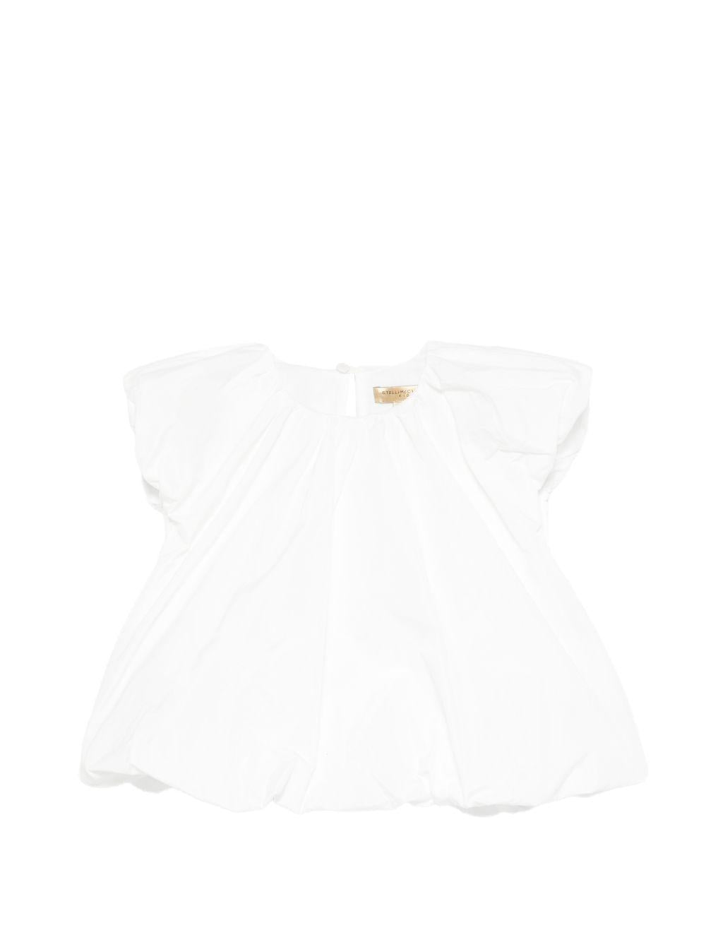 Blusa per bambina Stella McCartney Kids bianca con arricciatura TY5A72 S0183 101 STELLA McCARTNEY KIDS