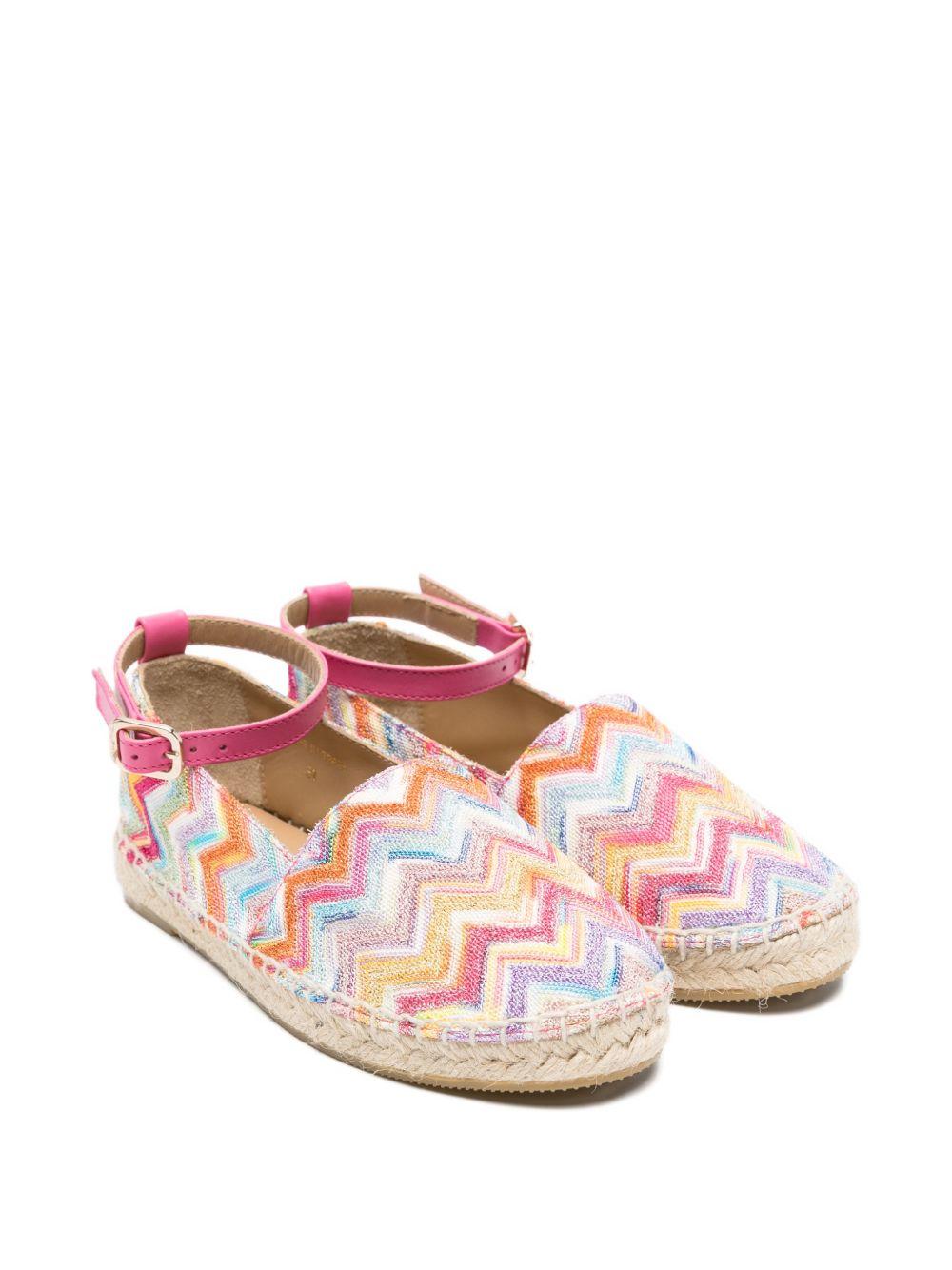 Ballerine per bambina Missoni Kids multicolore con motivo a zig zag MY0V5T Q0107 999 MISSONI KIDS