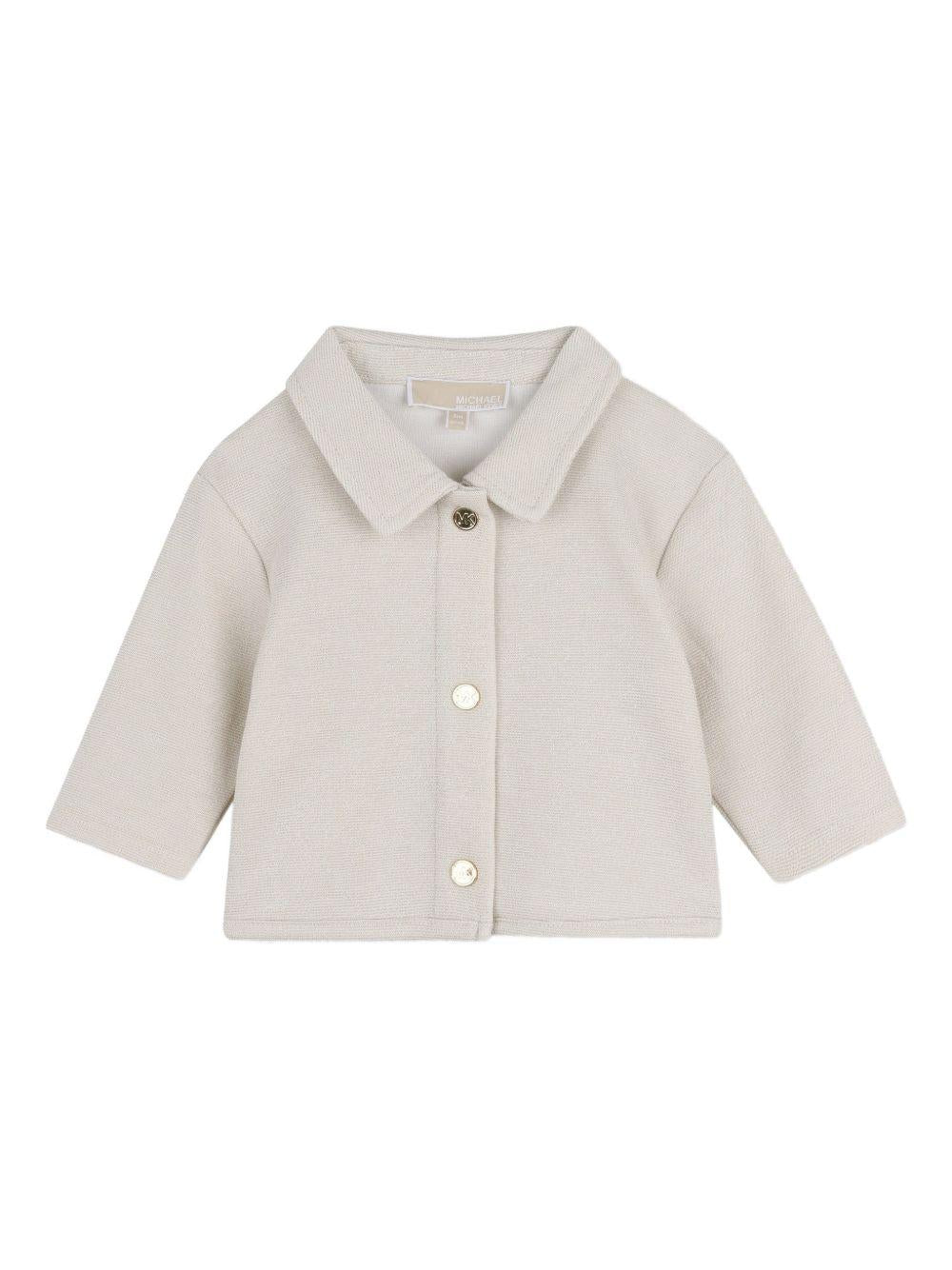 Set t-shirt, giacca e gonna per neonata Michael Kors Kids beige con design svasato R30546 215 MICHAEL KORS KIDS
