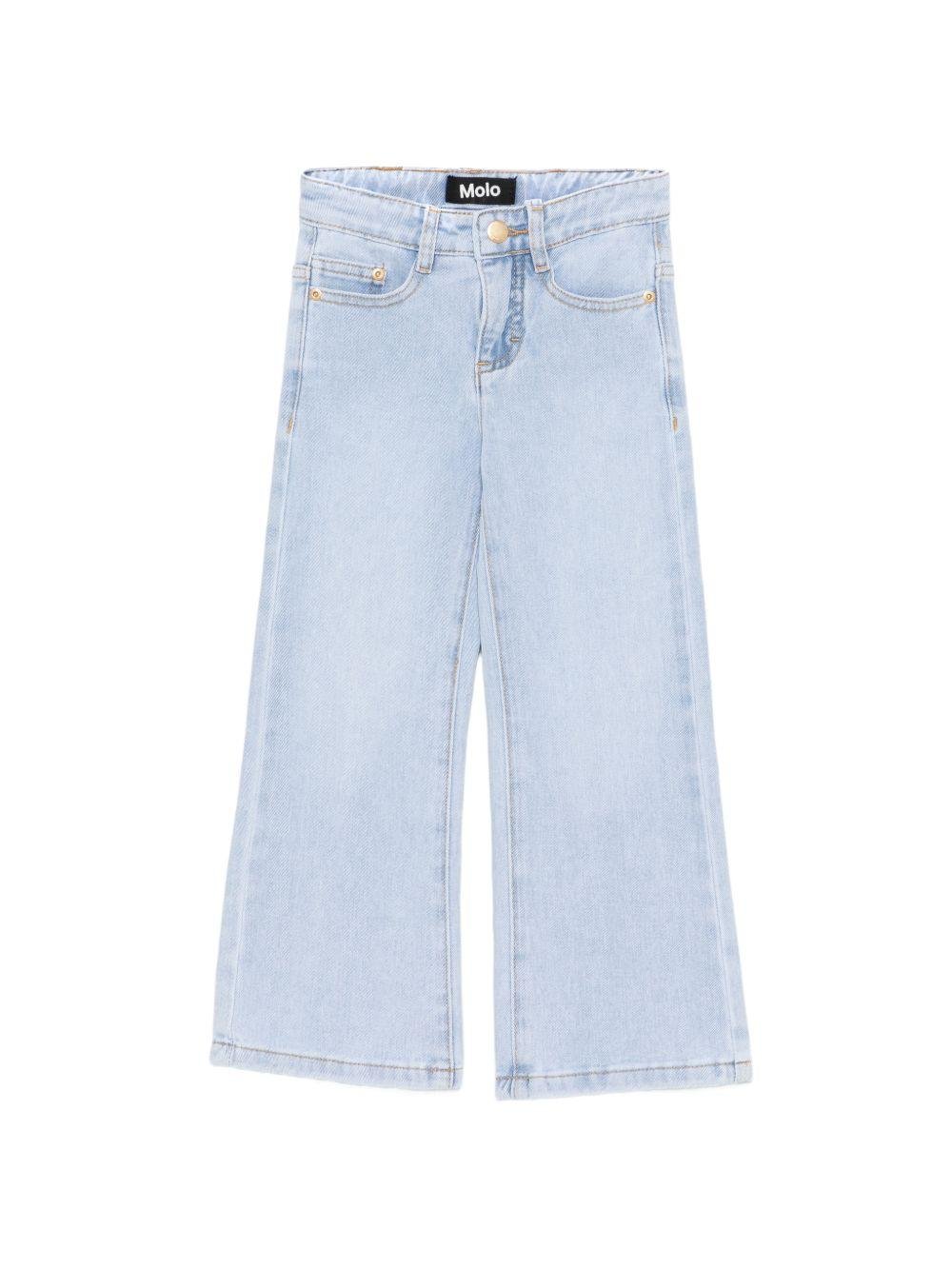 Jeans Asta per bambina Molo denim con design a cinque tasche - Rubino Kids