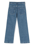 Jeans con logo ricamato - Rubino Kids