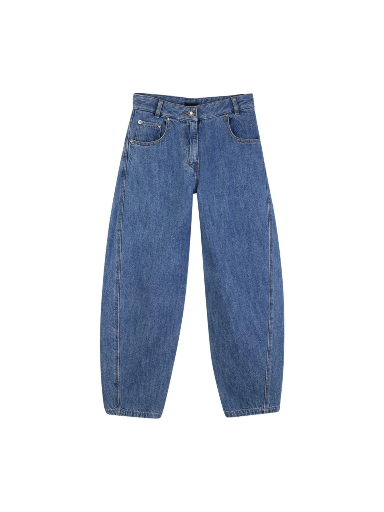 Jeans per bambina Givenchy Kids in denim con design a cinque tasche - Rubino Kids