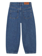 Jeans per bambina Kenzo Kids denim con design asimmetrici - Rubino Kids