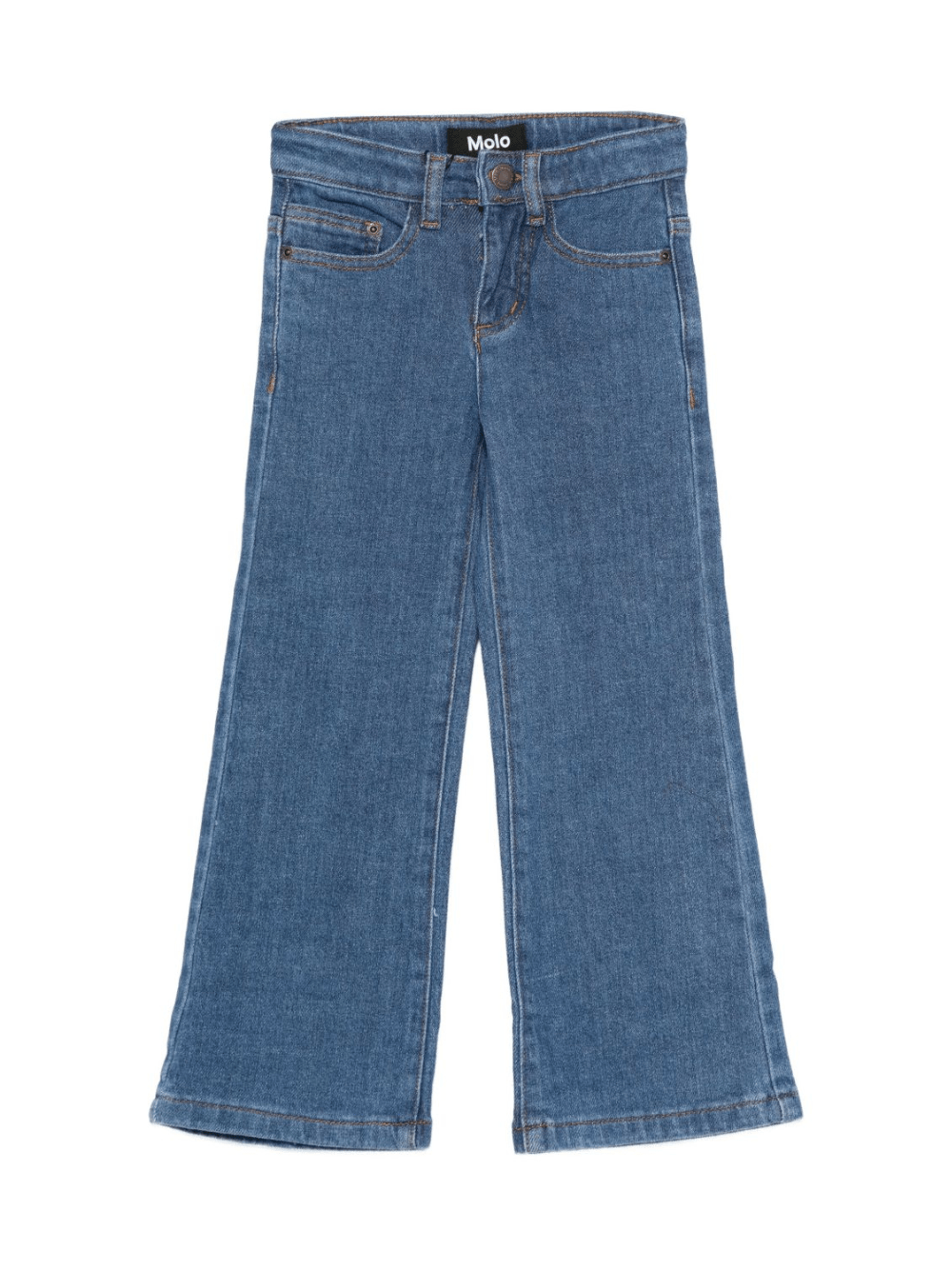 Jeans per bambina Molo denim con patta abbottonata - Rubino Kids