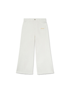 Jeans per bambina Off - White Kids Bookish bianco con orlo sfrangiato - Rubino Kids