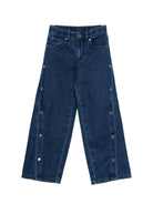 Jeans per bambina Stella McCartney Kids in denim con gamba ampia - Rubino Kids