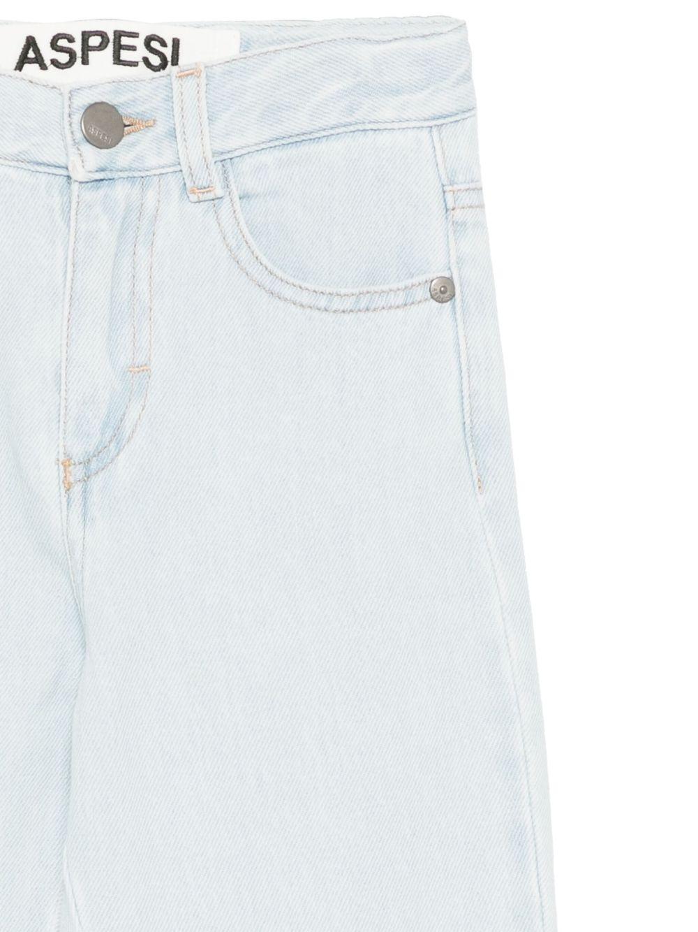 Jeans per bambino Aspesi Kids in denim azzurro con logo - Rubino Kids
