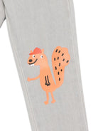 Jeans per bambino Stella McCartney Kids grigio con stampa scoiattolo - Rubino Kids