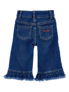 Jeans per neonata Monnalisa denim con motivo a cuori - Rubino Kids