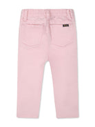 Jeans per neonata Ralph Lauren Kids rosa con applicazione - Rubino Kids