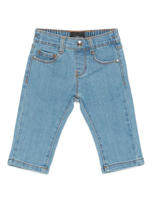 John Richmond Junior Baby Jeans in Denim with Back Logo