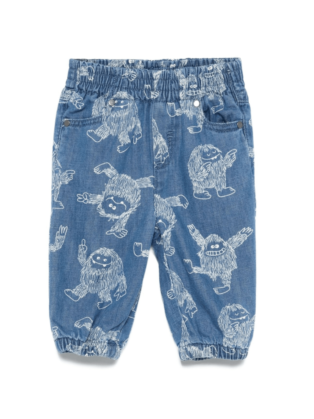 Jeans per neonato Stella McCartney Kids in denim con ricamo all - over - Rubino Kids