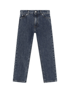 Jeans skinny con placca logo - Rubino Kids
