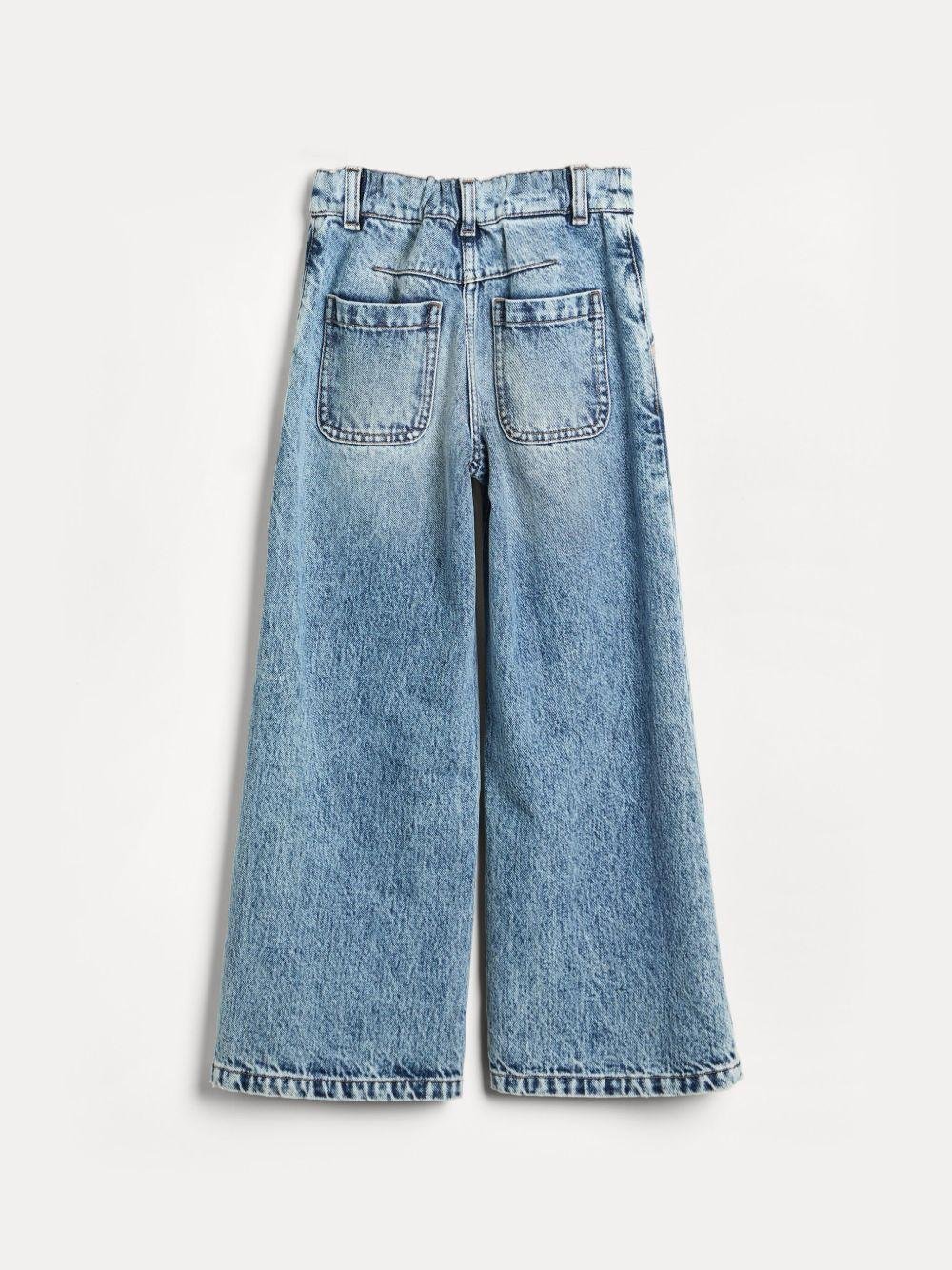 Jeans svasati per bambina Brunello Cucinelli Kids in denim - Rubino Kids