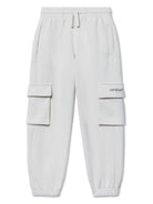 Joggers Bookish per bambino Off - White Kids grigio con tasche cargo - Rubino Kids