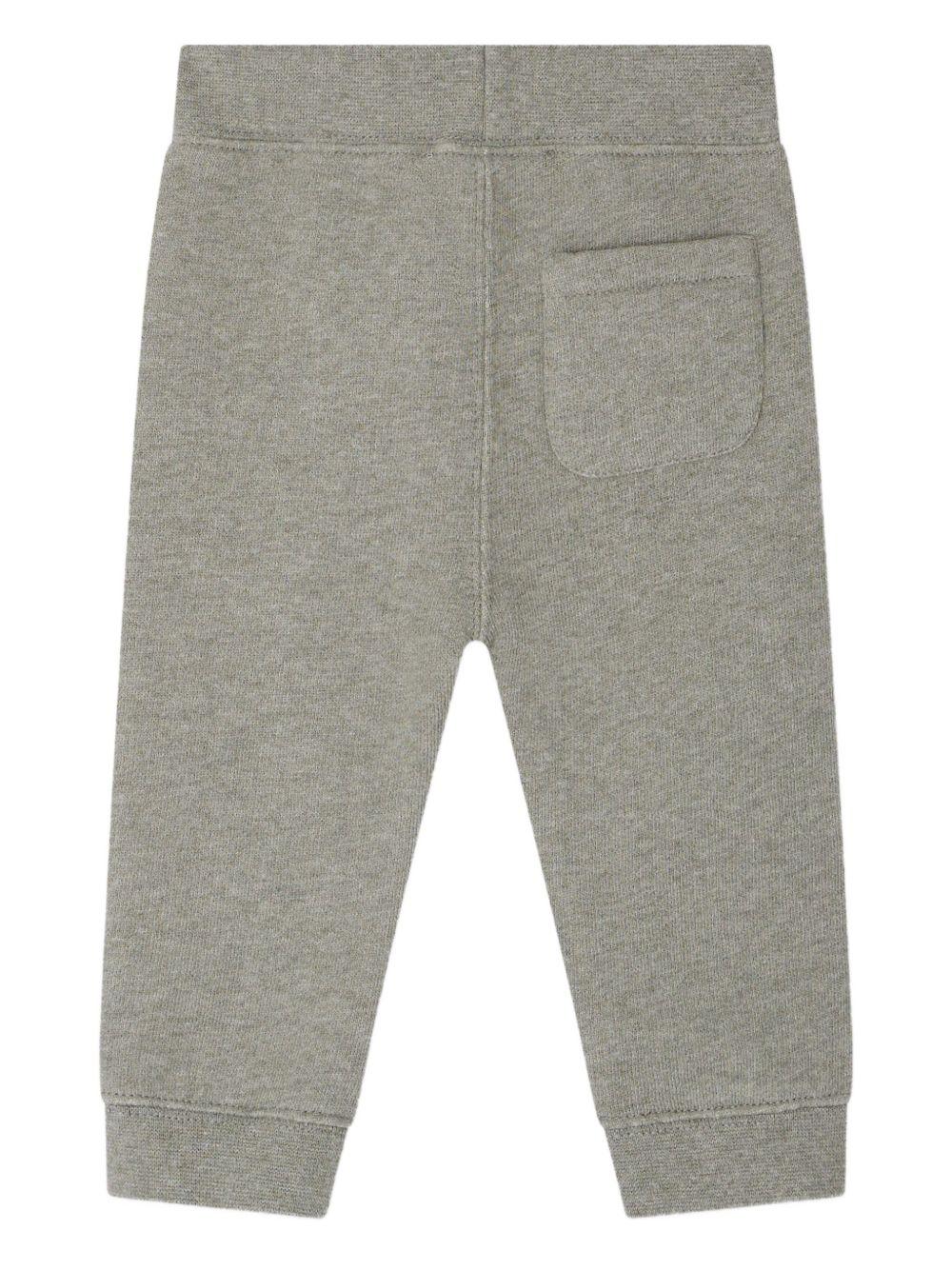 Joggers per neonato Bonpoint Bambo grigio con coulisse - Rubino Kids