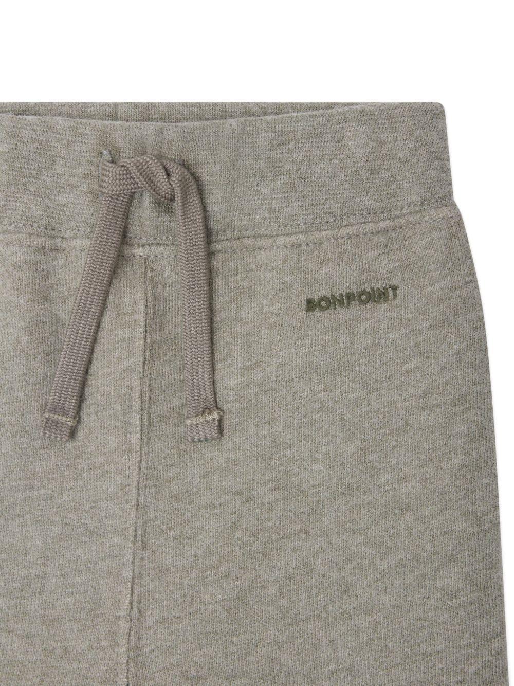 Joggers per neonato Bonpoint Bambo grigio con coulisse - Rubino Kids