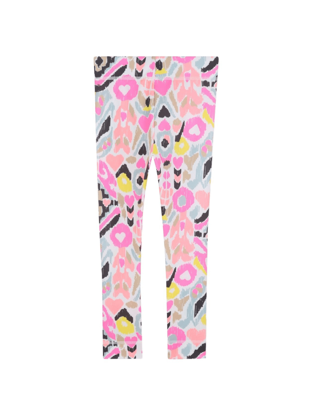 Leggings per bambina Billieblush rosa con stampa astratta - Rubino Kids