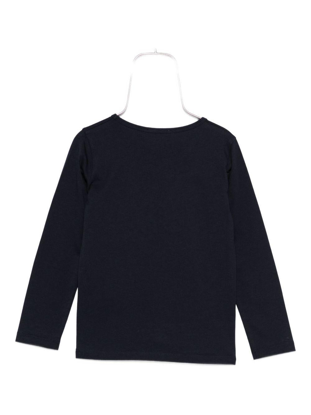 Maglia per bambina Bonpoint blu con stampa ciliegia - Rubino Kids