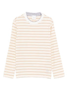 Maglia per bambino Eleventy Kids beige con motivo a righe - Rubino Kids