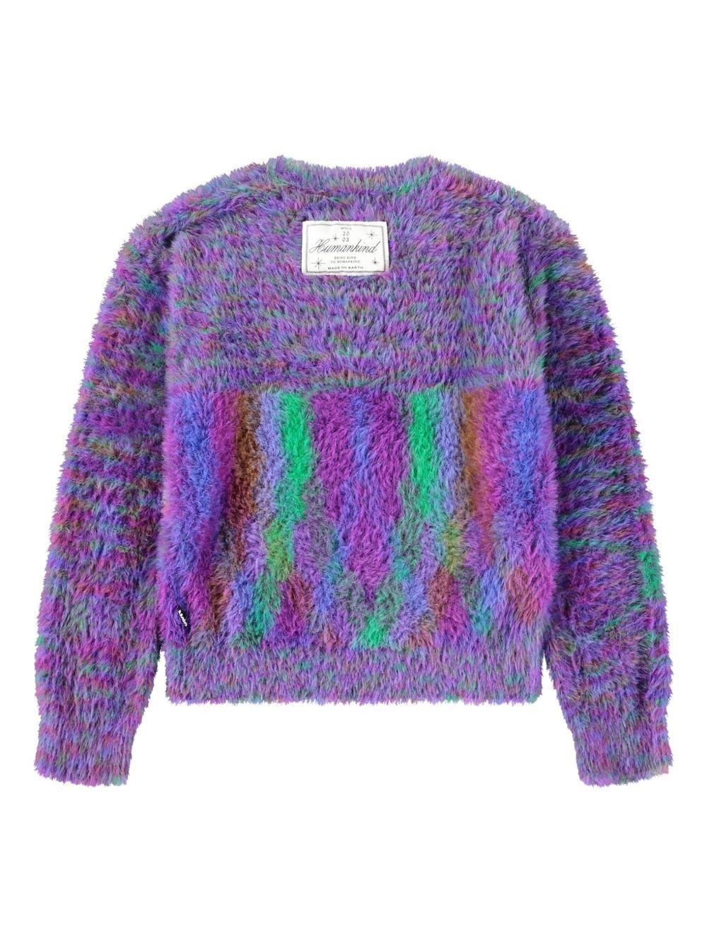 Maglione Garda per bambina Molo viola con finitura spazzolata - Rubino Kids