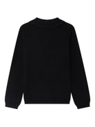 Maglione per bambina Bonpoint nero con colletto con ruches - Rubino Kids