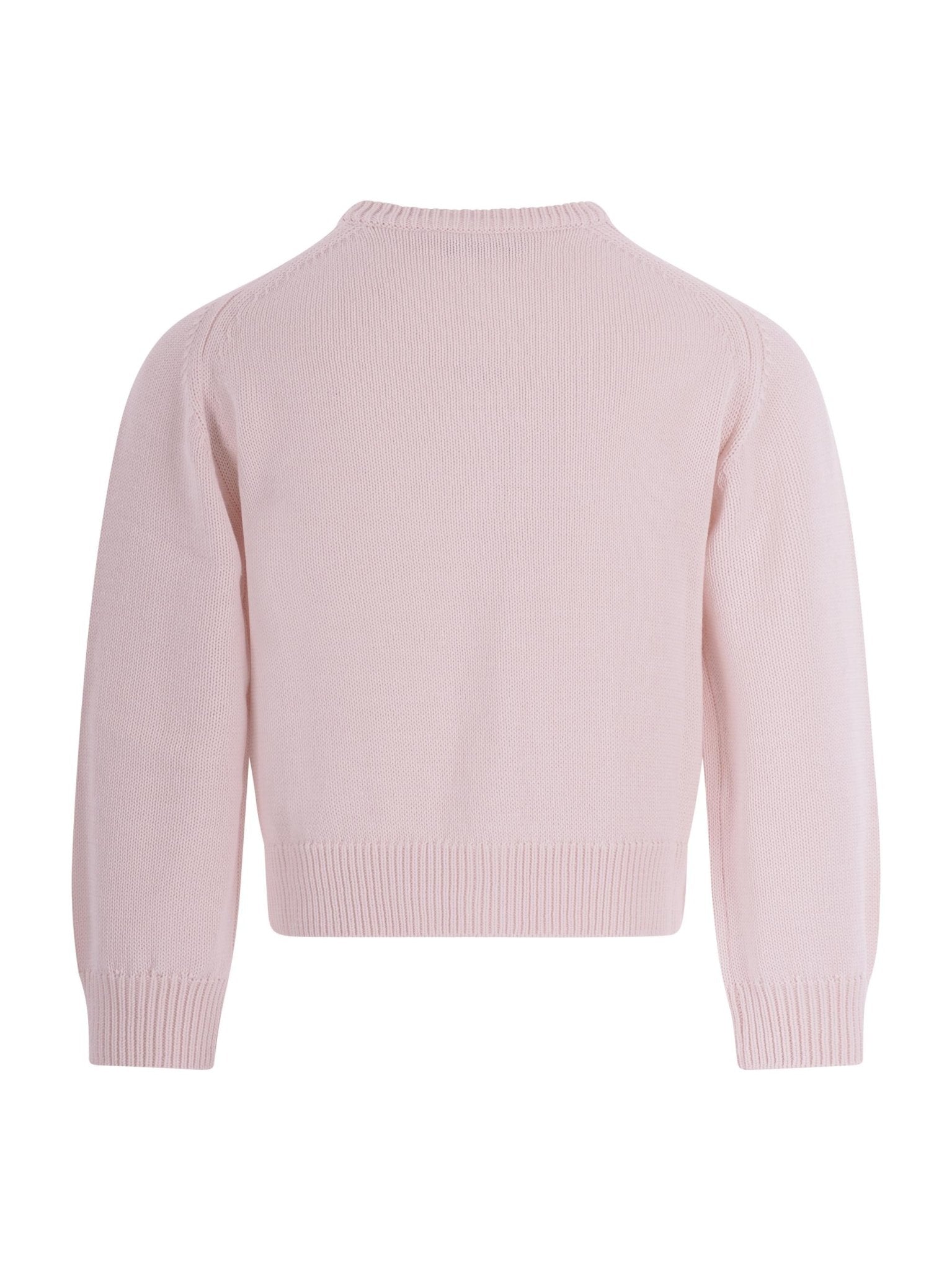 Maglione per bambina Bonpoint rosa con ricamo ciliegie sul davanti - Rubino Kids