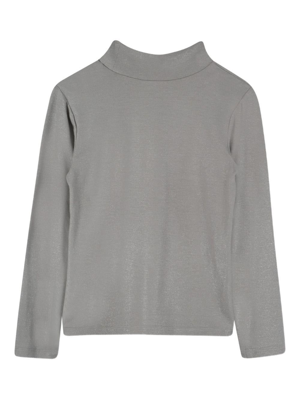 Maglione per bambina DKNY Kids grigio con collo a lupetto - Rubino Kids