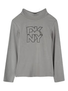 Maglione per bambina DKNY Kids grigio con collo a lupetto - Rubino Kids