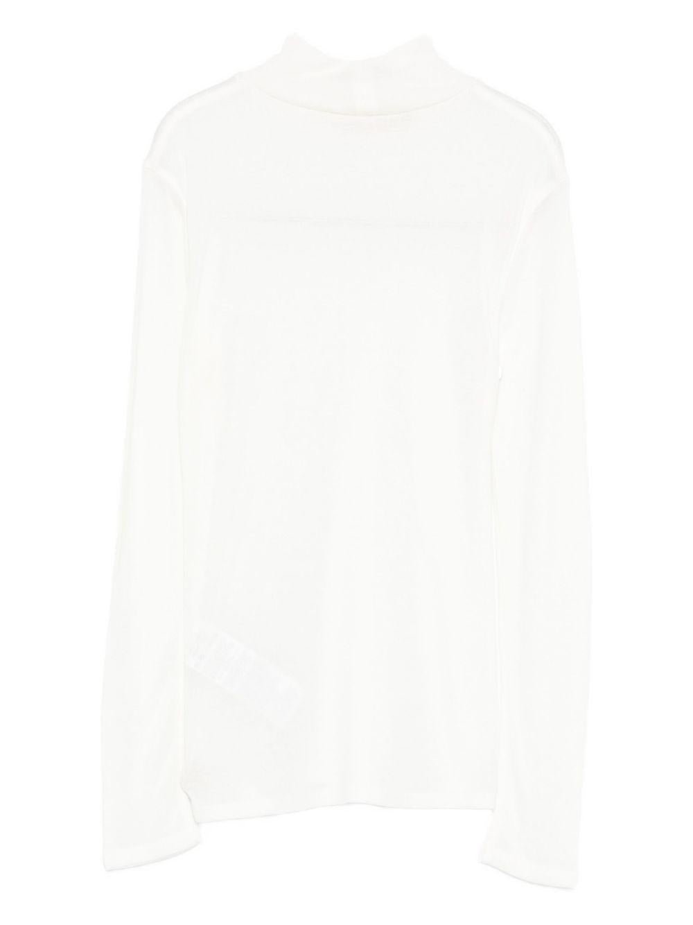 Maglione per bambina Elisabetta Franchi La Mia Bambina bianco con collo alto - Rubino Kids