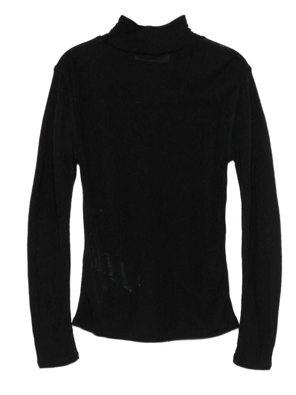 Maglione per bambina Elisabetta Franchi La Mia Bambina nero con collo alto - Rubino Kids