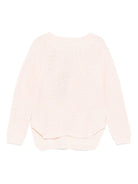 Maglione per bambina Molo rosa a maglia testurizzata - Rubino Kids