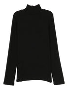 Maglione per bambina Monnalisa nero con collo alto - Rubino Kids