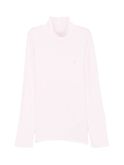 Maglione per bambina Monnalisa rosa con collo alto - Rubino Kids