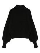 Maglione per bambina Moschino Kids nero con ricamo con motivo orsetto - Rubino Kids