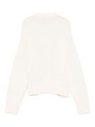 Maglione per bambina MSGM Kids bianco con occhielli - Rubino Kids